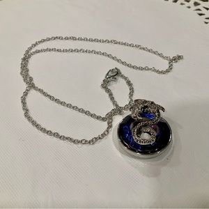 Cobalt Dragon Necklace